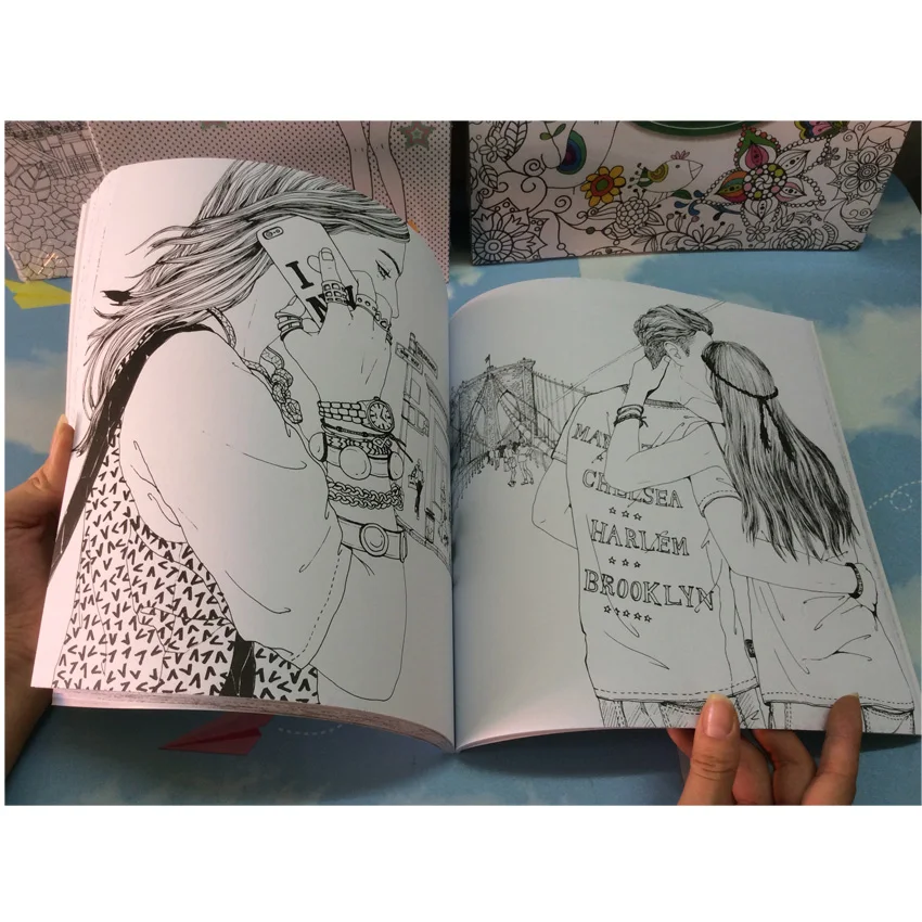 Kids books LOOK Secret Garden Coloring Books For adults children Colouring Book Painting/Fashion/color/Drawing Book 94 Pages