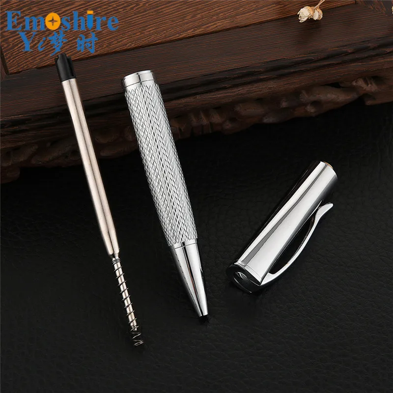 Emoshire New business office metal ballpoint pen Customized enterprise LOGO fashion retro gift advertising ballpoint pen (1)