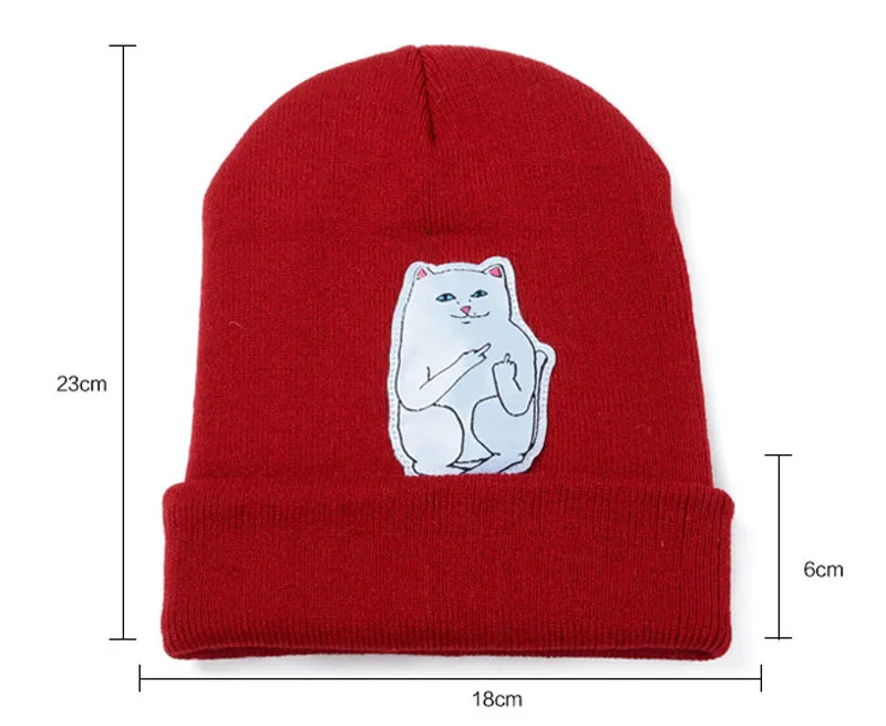 2016 Super Cute Cat Patch Knitted Hat 