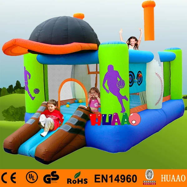 

Free Shipping Sports Inflatable Bouncer Yard Bouncer Inflatable Mini Bouncer with Slide Indoor Playground with Free CE blower