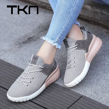 

TKN Women Sneakers Breathable Mesh Womens Running Shoes 2019 Autumn Lightweight Sport Shoes Woman Jogging Walking Athletic Shoe