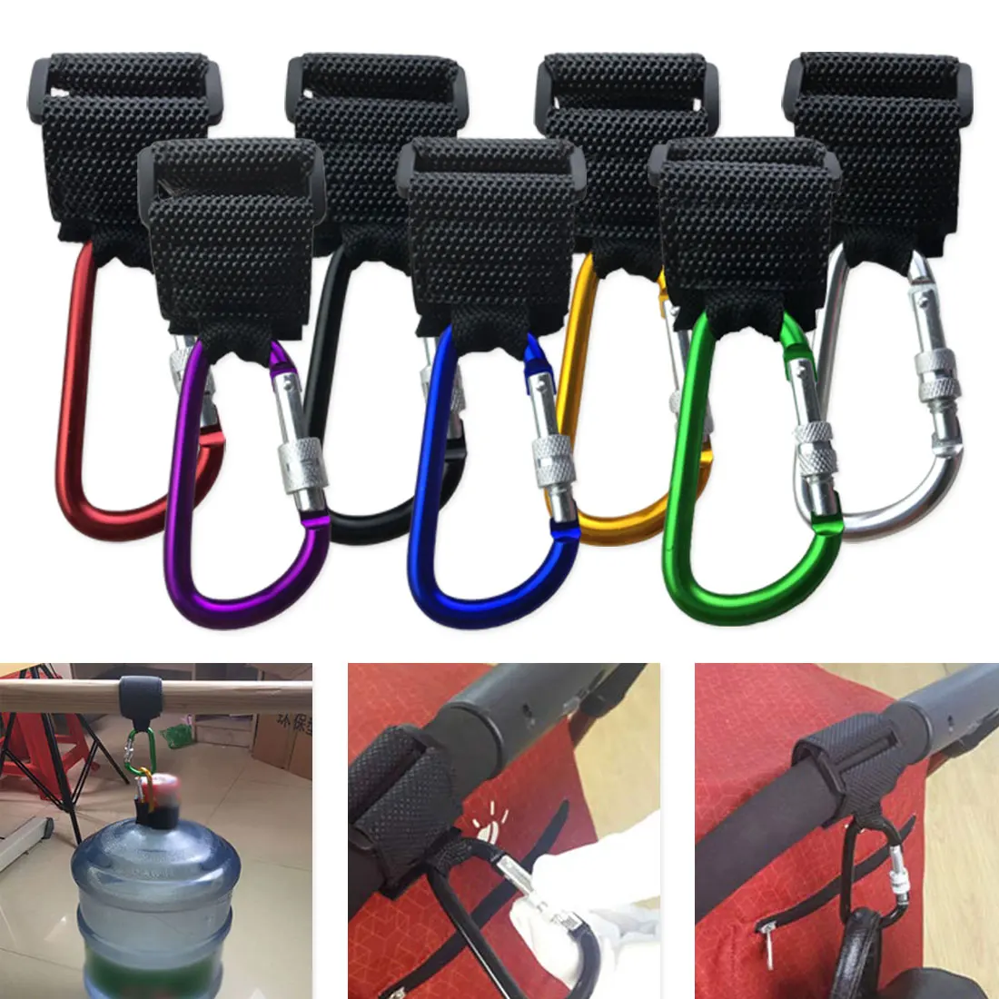 

1pc Baby Stroller Accessories Multi Purpose Baby Stroller Hook Shopping Pram Hook Props Hanger Metal Convenient Hook