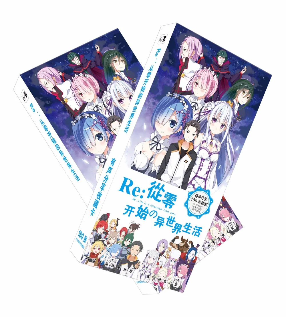 

Anime Re: Life in a different world from zero Postcard toy Magic Paper Postcard Collection Card toys gifts