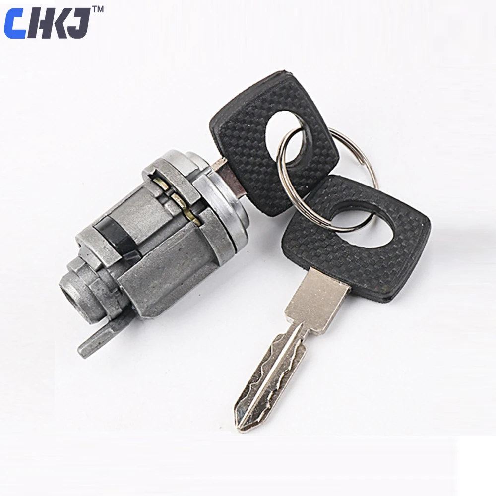 CHKJ Car Ignition Lock Cylinder Switch with 2 Keys for Mercedes Benz W124 C124 W201 S124 A124 Auto Lock Latch Modified Door Lock