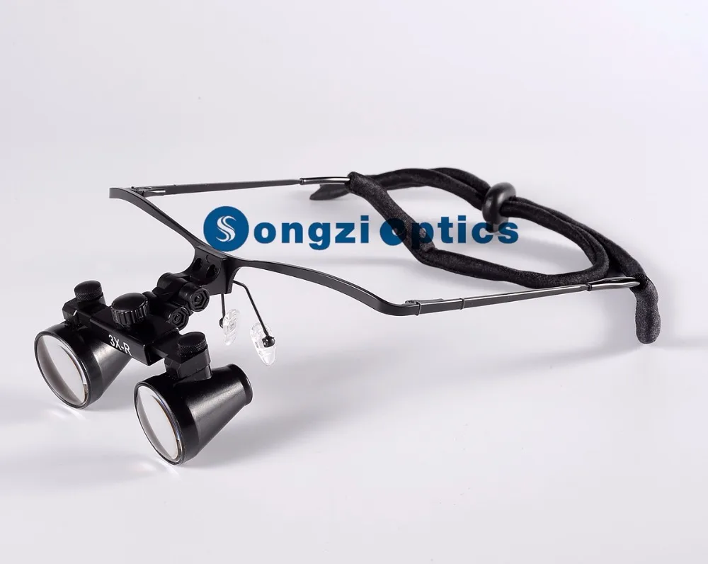 Free shipping Metal Half frame Ultra Light 2.5X Binocular Dental Loupes