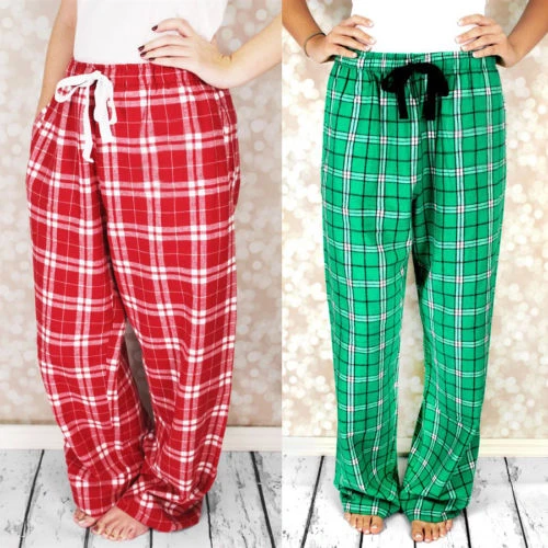 womens red pajama pants