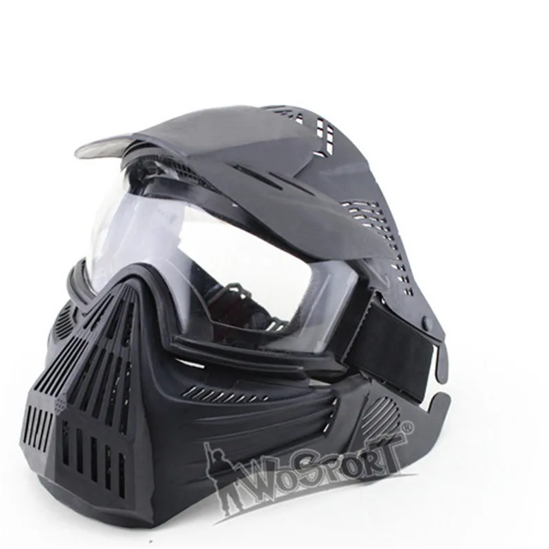 

WoSoprT Full Face Helmets Mask PC Lens Outdoor Sports Tactical Airsoft Tactical Accessories Protective Mask Shooting Accessories