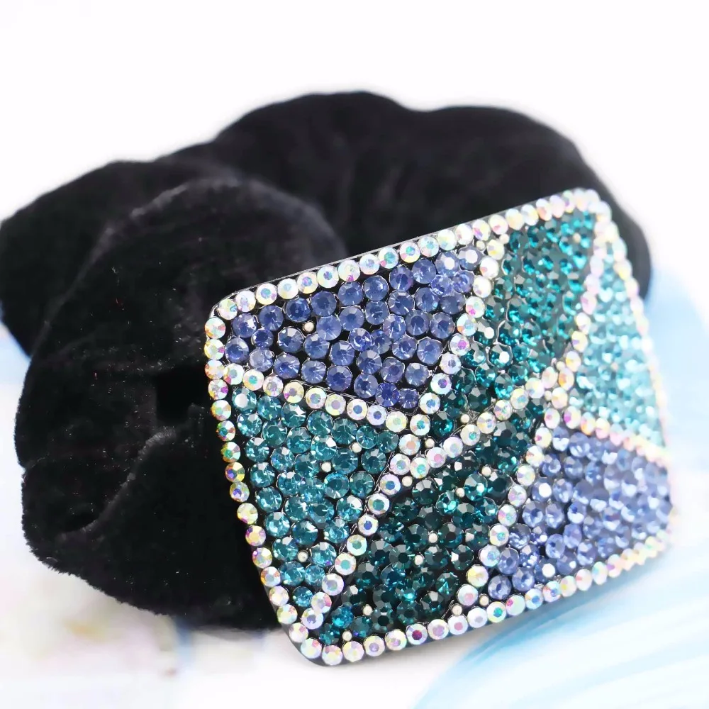 

40x50mm Hair Accessory Wedding Headdress Headpiece Head elastic Bands women Girls Jewelry Crystal Making Design Rope