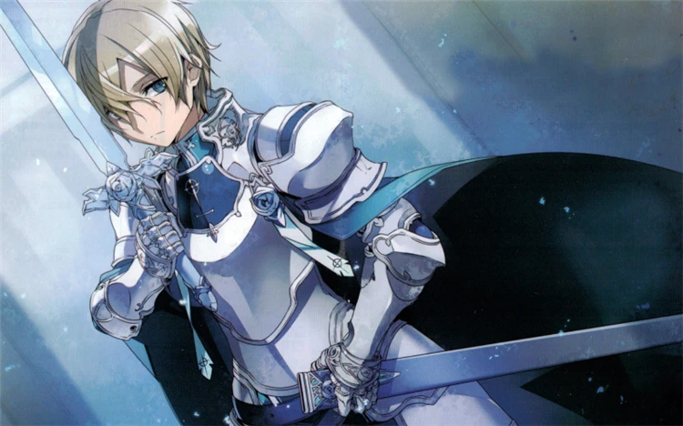 S0474 SAO SOWRD ART ONLINE ALICIZATION YOUJI ROSE KNIFE W/ LIGHT BLUE WOOD SCABBARD 45.5