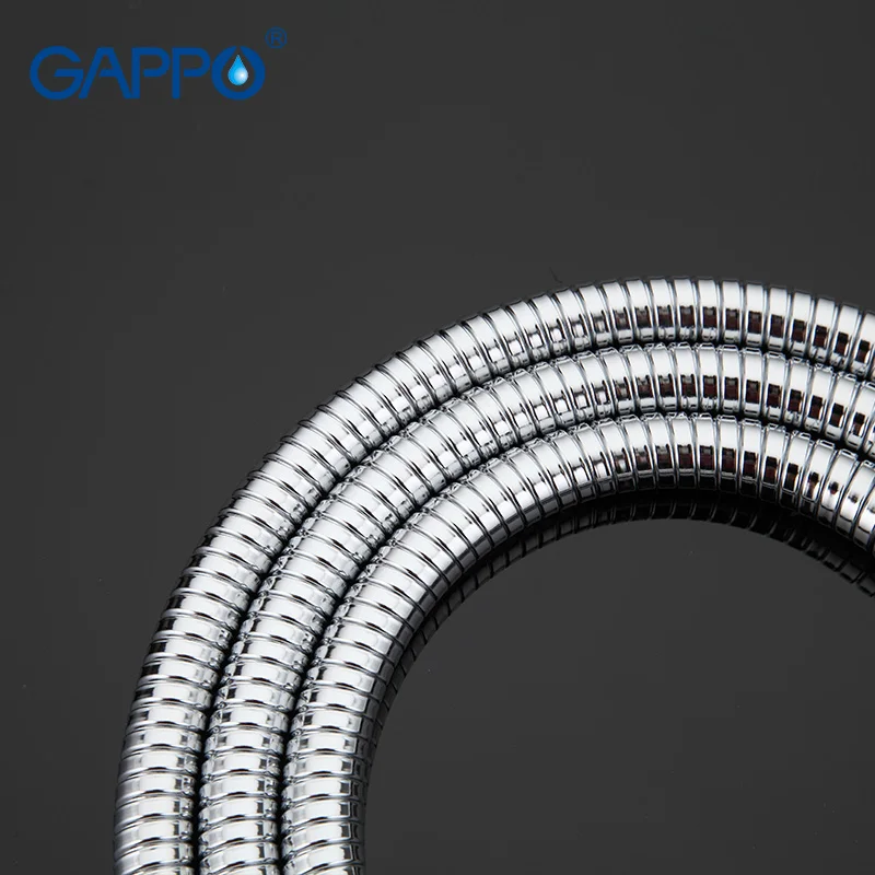 GAPPO 1 مجموعة عالية الجودة 1.5 m الفولاذ المقاوم للصدأ خرطوم استحمام مرن السباكة خرطوم الحمام اكسسوارات انبوب ماء G46