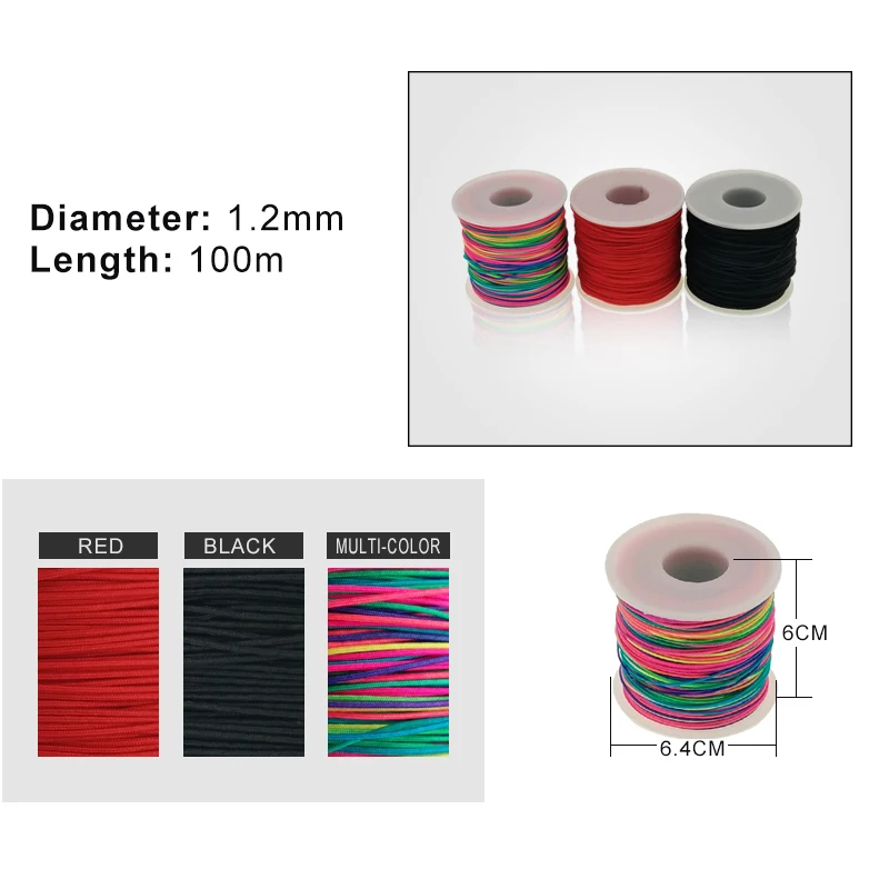 YOUGLE 1.2 مللي متر Paracord غرامة حبل 1 حامل Paracord المظلة الحبل خيمة حبل مجموعة الحبال الجملة خيط صنارة الصيد 328FT 100 M