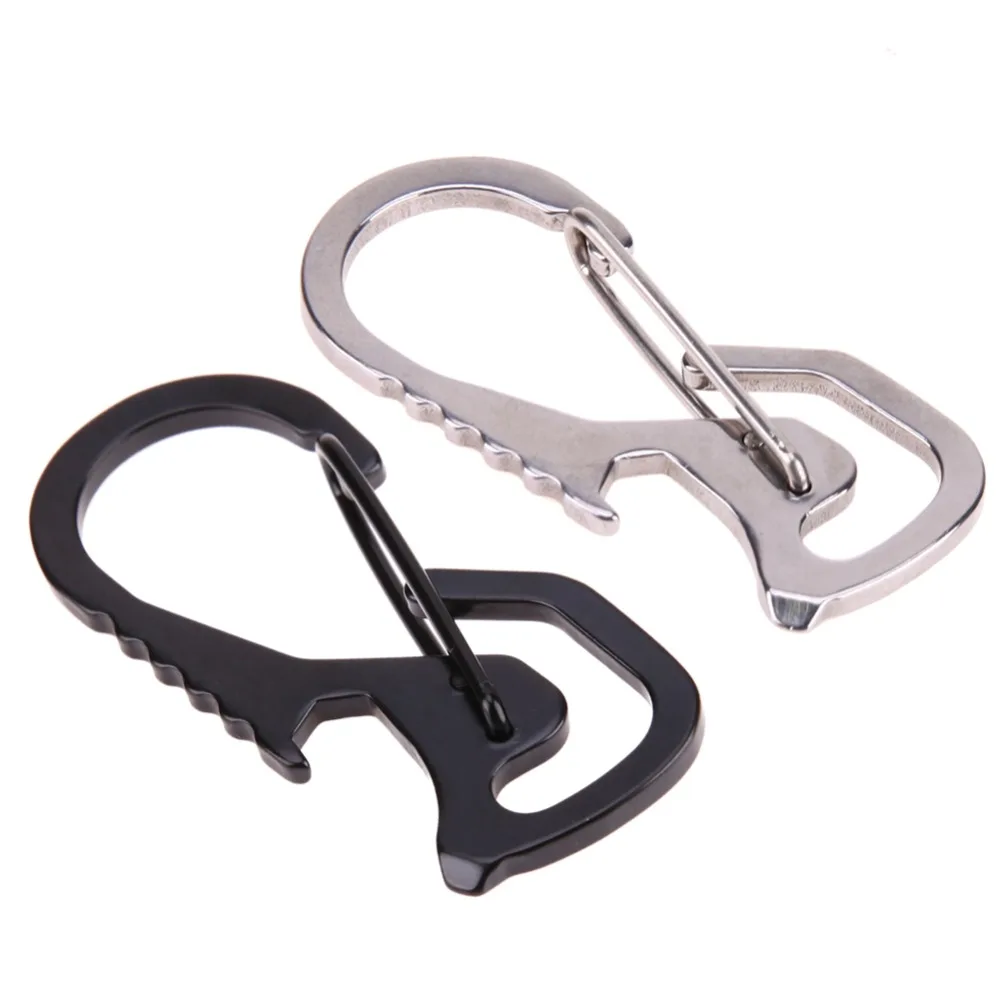 

Outdoor Tools Carabiner Cap EDC Lifter Hex Driver Bottle Opener Cap Lifter Screwdriver Card Keychain Ring Climbing Accessories