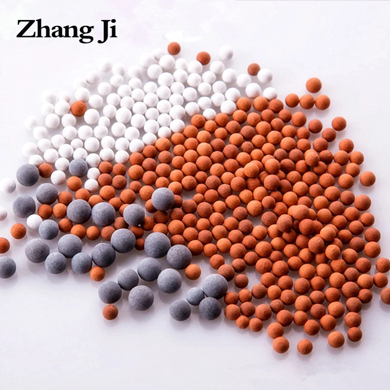 

Shower Head Replacement Beads Water Filter Purification Energy Anion Mineralized Negative Ions Ceramic Balls Bathroom Accessory
