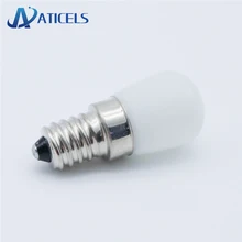 Мини E14 E12 светодиодная лампочка холодильника 2 Вт AC 220 В светодиодный светильник белый/теплый белый для холодильника морозильник хрустальные люстры освещение