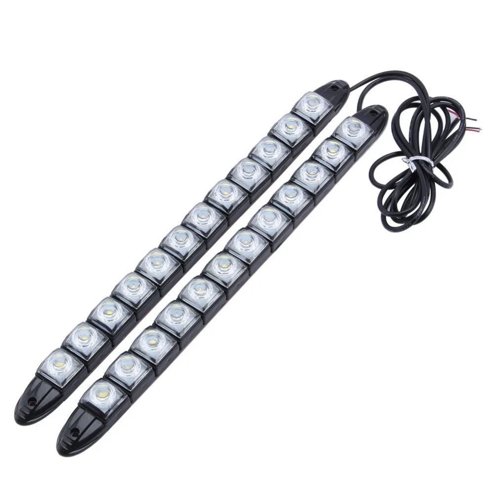 

2piece/lot high qulity flexible Universal COB DRL Driving Fog Light 12 led daytime running light