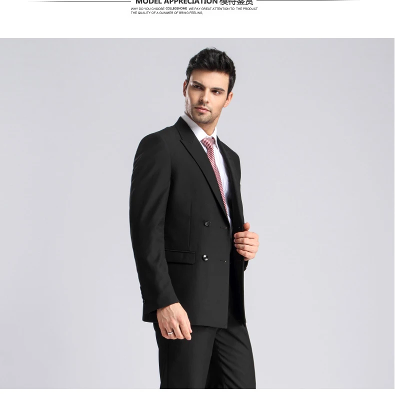 

2017 Hot sells Custom made Wedding Suits For Men Costume Homme Groom Suits Fashion Stripe Suits (Jacket+Pants+tie)