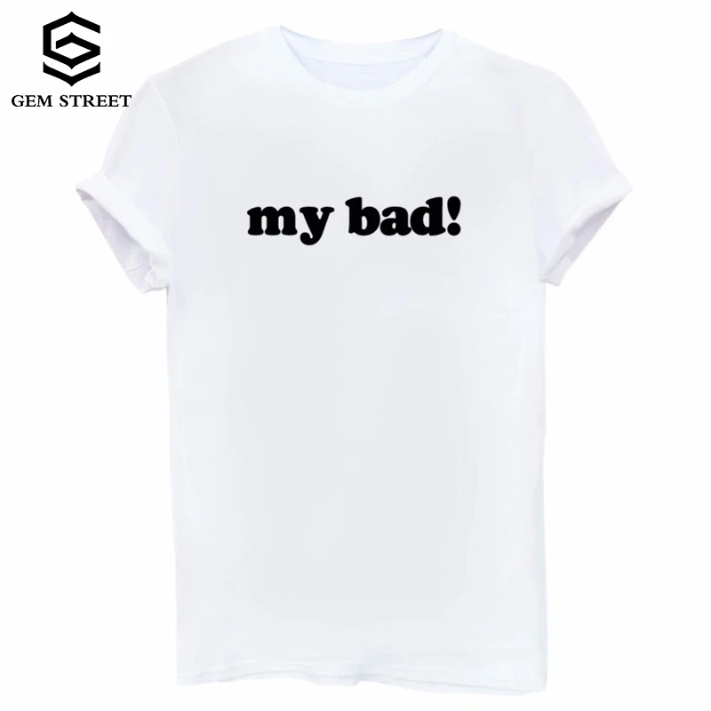 Повседневная Школа Мое Плохое Blusa Роскошные Oldschool Персонализированные Хлопок
