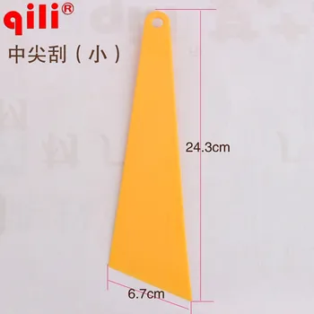 

DHL 50pcs Triangular tip scraper Sharp Head Squeegees riangle Tint Scraper Window Film Installation Car Wrapping Squeegee Tool