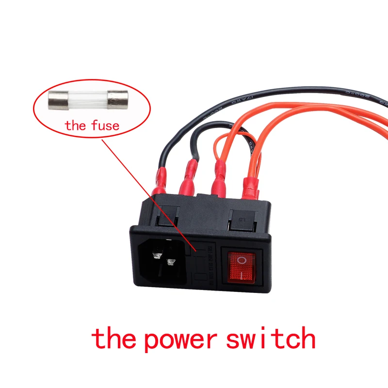 Выключатель питания 220 V/110 V 15A защита от короткого замыкания безопасная розетка с выключателем для 3D-принтеров