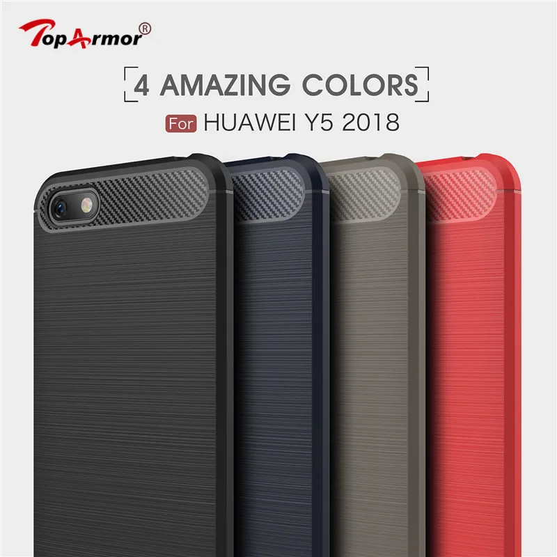 Best Carbon fiber TPU soft Phone Case For Huawei MaiMang 5 6 Mate 8 9 10 Pro 10Lite RS nova 2 Plus 2S Y3 Y5 2017 Y5 Y6 Y9 2018 Cases