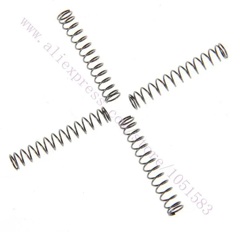 

20pcs/lot 3D printer Heat Bed Strong Springs nickel plating Springs OD :5mm, Length 30mm, circles:13 Free Shipping