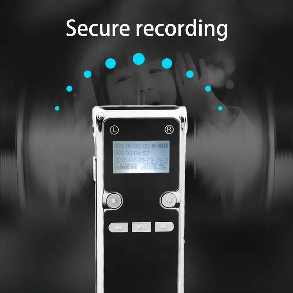 SK-303 Multifunctional USB Digital Voice Recorder MP3 Music Player High Fidelity Recording Device with Line & Earphone Hole