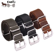 20 22 24 мм ручной работы для мужчин Zulu кожа G10 Nato военные часы ремешок из нержавеющей стали Пряжка удобные черный коричневый зеленый