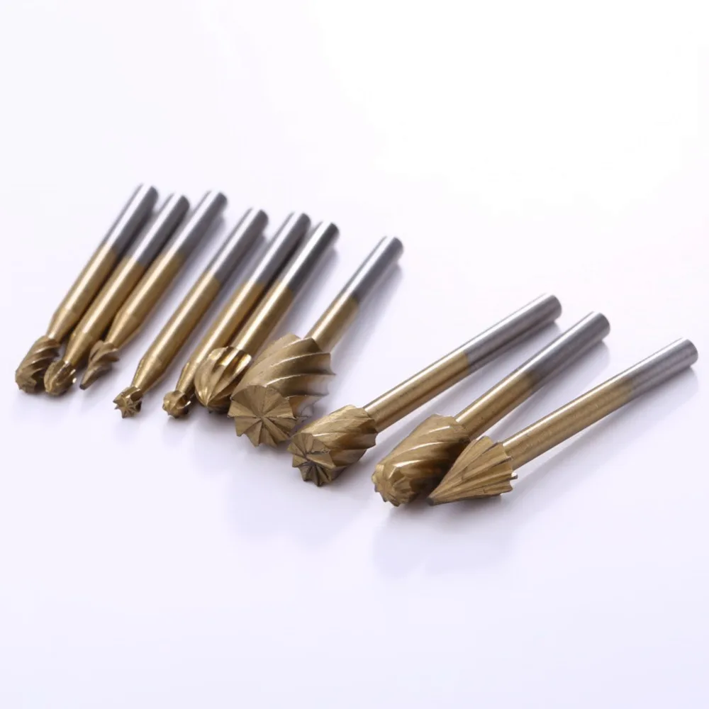 10pcs-Set-HSS-Titanium-Dremel-Routing-Rotary-Milling-Cutter-Tool-Rotary-File-Cutter-Woodworking-Tool-Bur