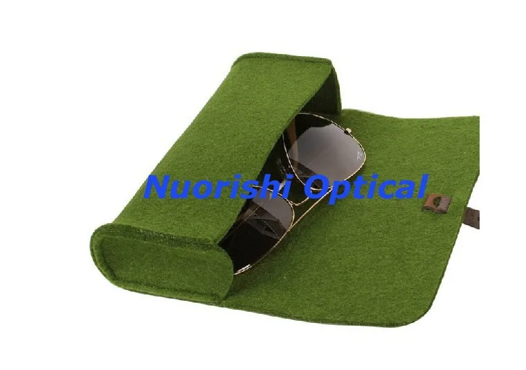 20 шт с обвязкой кожаные аксессуары для ремня 6 цветов валяния Шерстяное волокно очки очков Чехол для солнечных очков коробка WF02