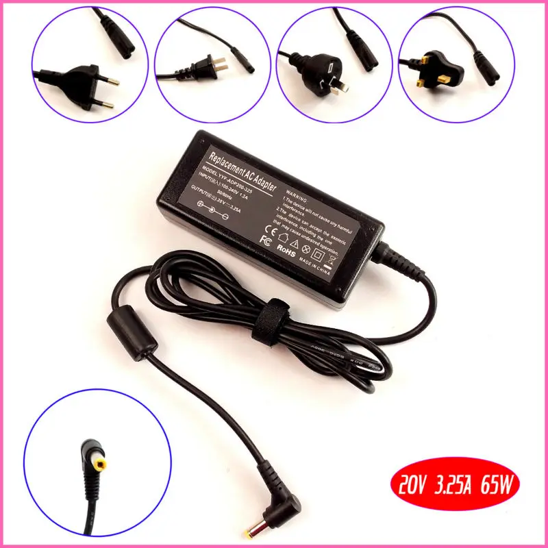20V 3.25A 65W Laptop Ac Adapter Charger for Lenovo ESSENTIAL G570 4334