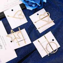 Заколки для волос с кристаллами, уникальные заколки для волос, парики женские подарочные заколки и зажимы для волос