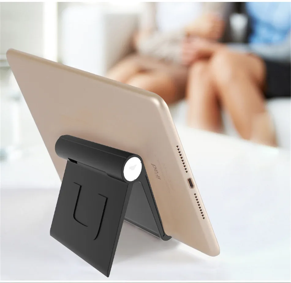 Universal Adjustable Folding Phone Holder Stand For iPhone 7 8 Plus X U -Shape Hard PC Tablet Display Stand Holder For SamsungS9 (9)