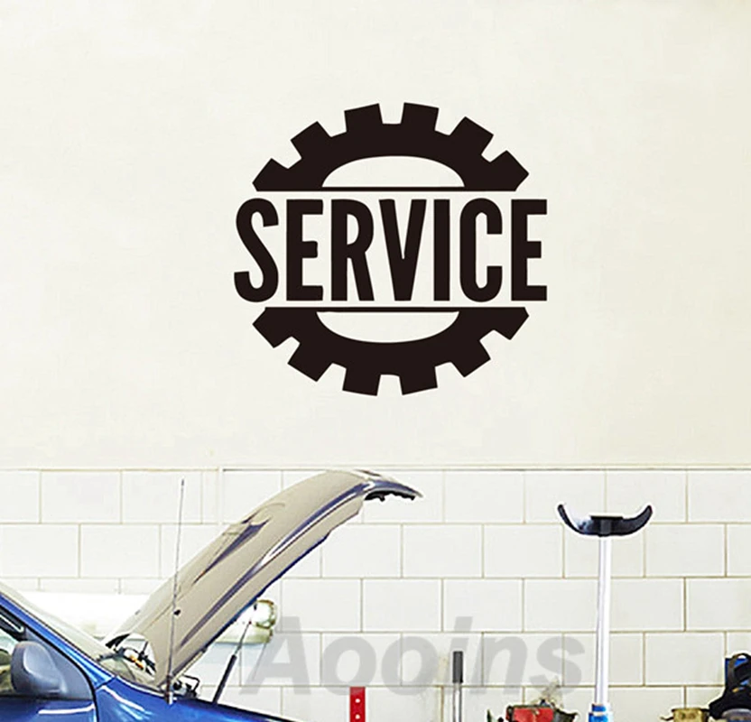 Auto Service Center Sticker car Decor