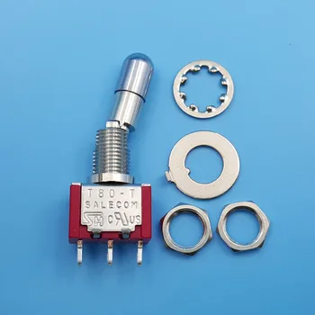 

SH T8013-LKBQ Locking Lever 3Pin 2Position ON-ON SPDT Mini Toggle Switch