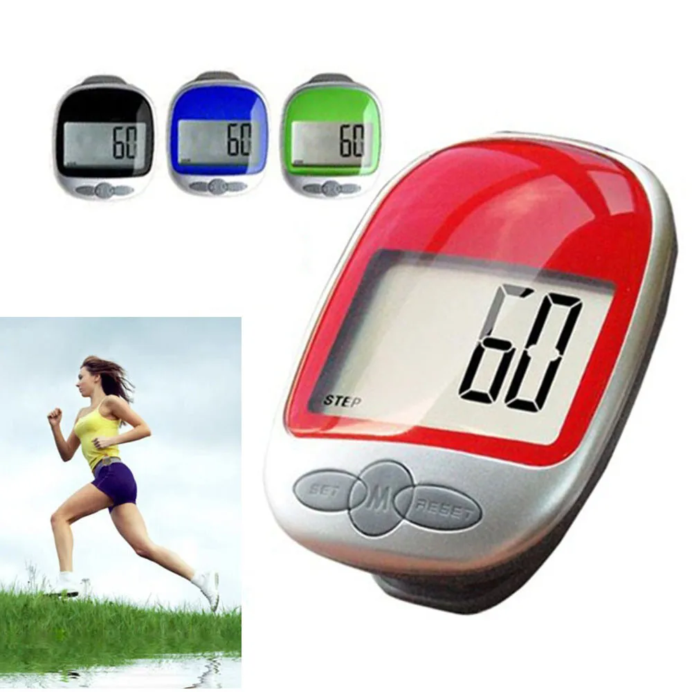 

2019 New Arrival Electronic Portable Waterproof Digital LCD Run Step Pedometer Walking Calorie Counter Distance Pedometers