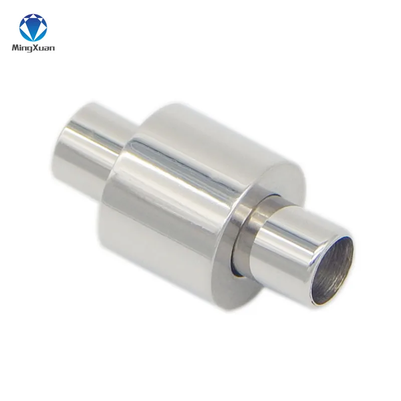 

2pcs Stainless Steel Dia 3/4/5/6/7/8mm Magnetic Clasps For Leather Bracelets Necklace Silver Tone Connectors Jewelry Making