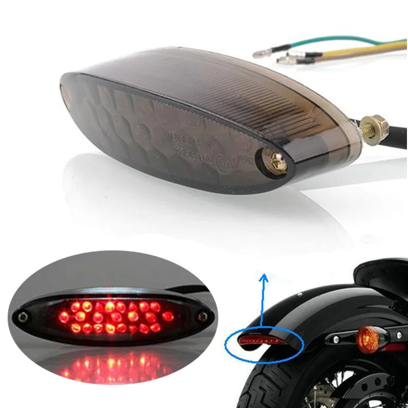 

12V Smoke Motorcycle 20LED Tail Turn Signal Light Brake Stop Running License Lamp Bulb Motorcycle Tail Turn Signal