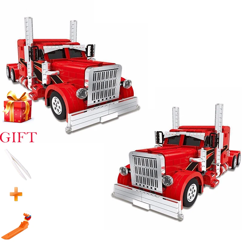 

1505PCS Xingbao Genuine Technic MOC Kit Building Blocks Red Truck Child Assembled Pellet Model Toy Holiday Gift