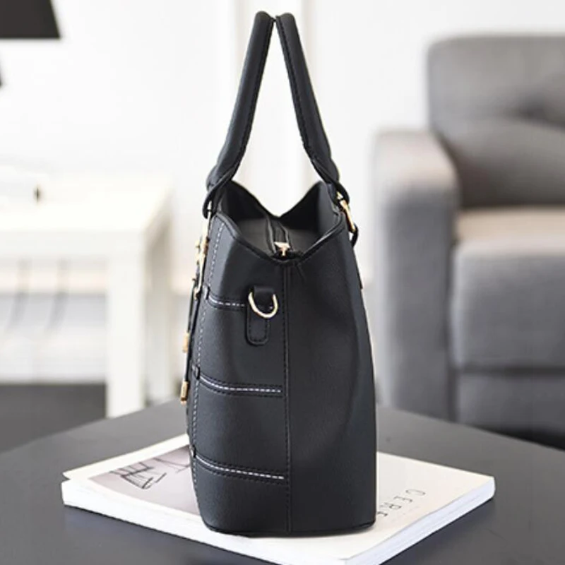 Вместительная женская сумка из искусственной кожи, модная повседневная роскошная дизайнерская сумка через плечо, дамская сумка для мамы