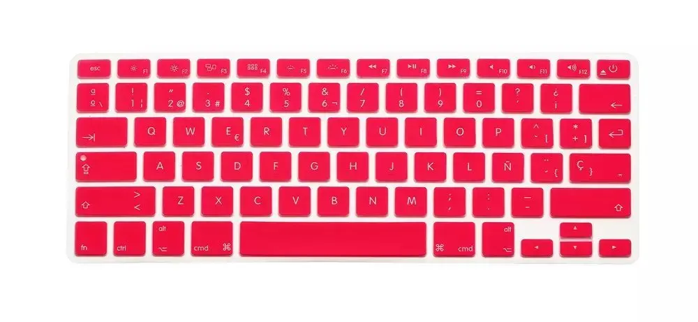 Силиконовый чехол для Macbook Air Pro Retina 13 15 17 с клавиатурой Mac Book Испания США испанский
