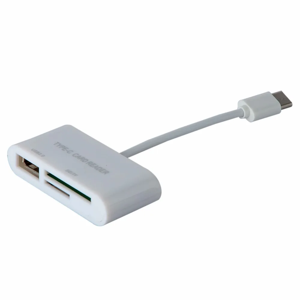 3 в 1 USB Card Reader адаптер Тип C кабель SD Micro SD TF Камера соединение для Macbook Pro Тип -C Порты и разъёмы
