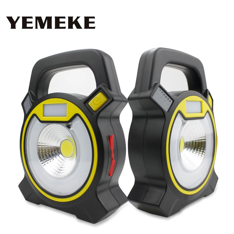 

15W COB Portable Spotlight 1500LM Led Searchlight 18650 Battery Rechargeable Flood light 4 Modes led worklight For Hunting