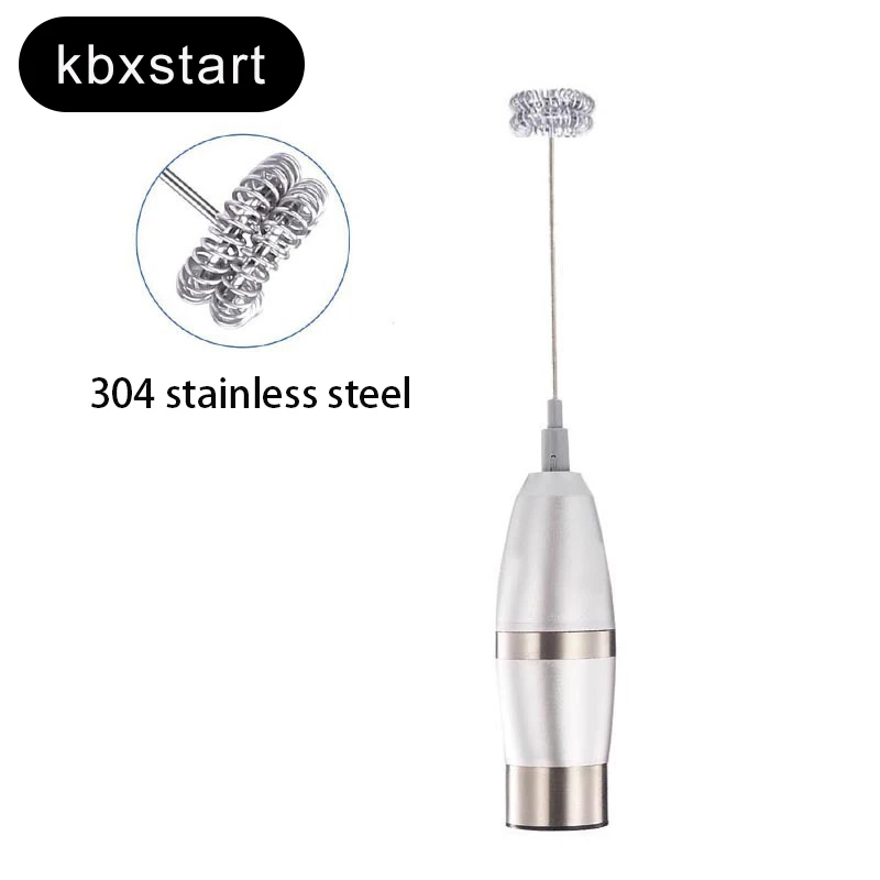 

Multifunctional Milk Foamer Egg Beater 304 Stainless Steel Electric Milk Frothers Handheld Mixing Foamer Milk Mixer