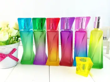 

Free Shipping 10pcs/lot 15ml Colorful Glass Atomizer Perfume Bottles Empty Bottle Mini Spray Bottles For Fragrance In Refillable