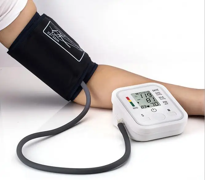 

Arm Blood Pressure Pulse Monitor Health Care Monitors Digital Upper Portable Meters Sphygmomanometer Diagnostic-Tool RYP940