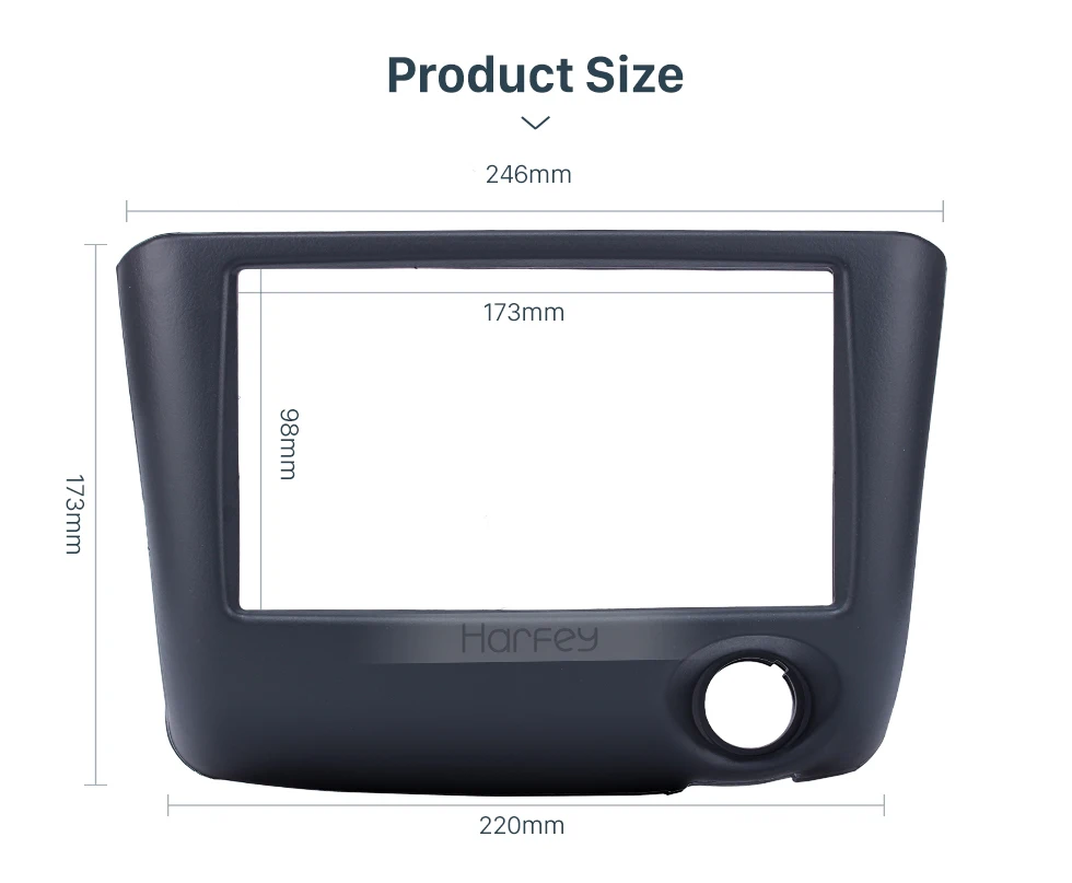 Harfey Автомобильный gps 2Din панель приборной панели, рамка, установочный комплект, Авто Радио пластина для Toyota Vitz Yaris, echo 1999-2005 без зазора