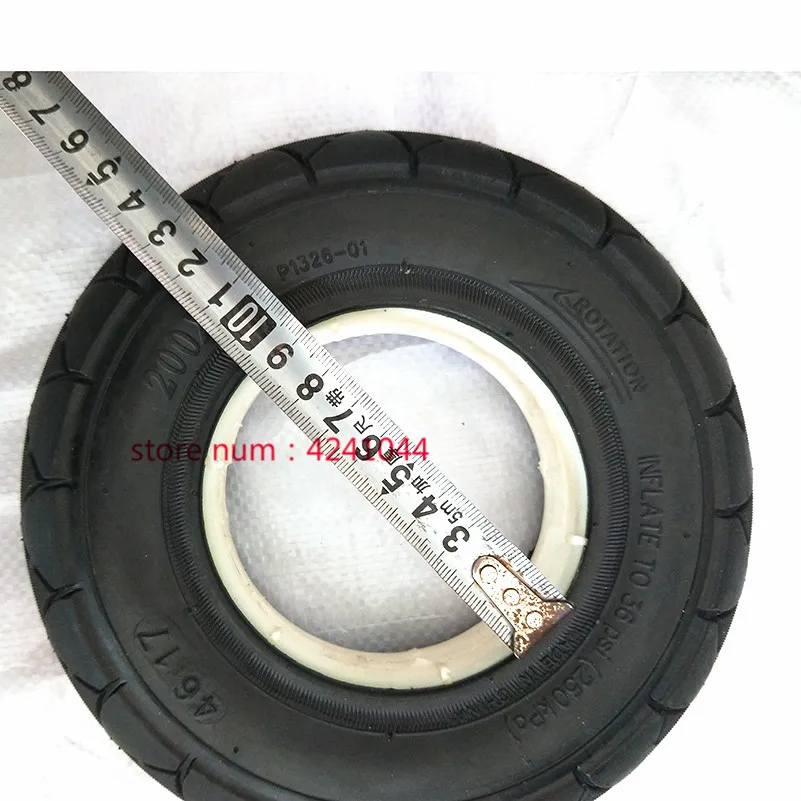 bobotron 200X50Mm 10 inchX2 Scooter Tubeless Solid Tyre No Flats Tire E100 E150 E175 E200 