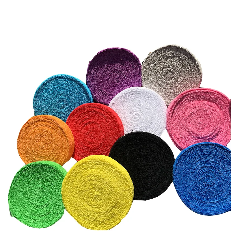 ZARSIA 1 بكرة 10 M منشفة الغراء قبضة ، القطن الريشة تنس overgrips ، مضرب بدمنتون overgrips شحن مجاني