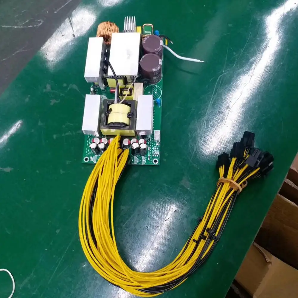 1800 Вт PSU Antminer Bitmain источник питания 6PIN T9 ETH antminer S9 S7 L3 BTC LTC DASH шахтерский