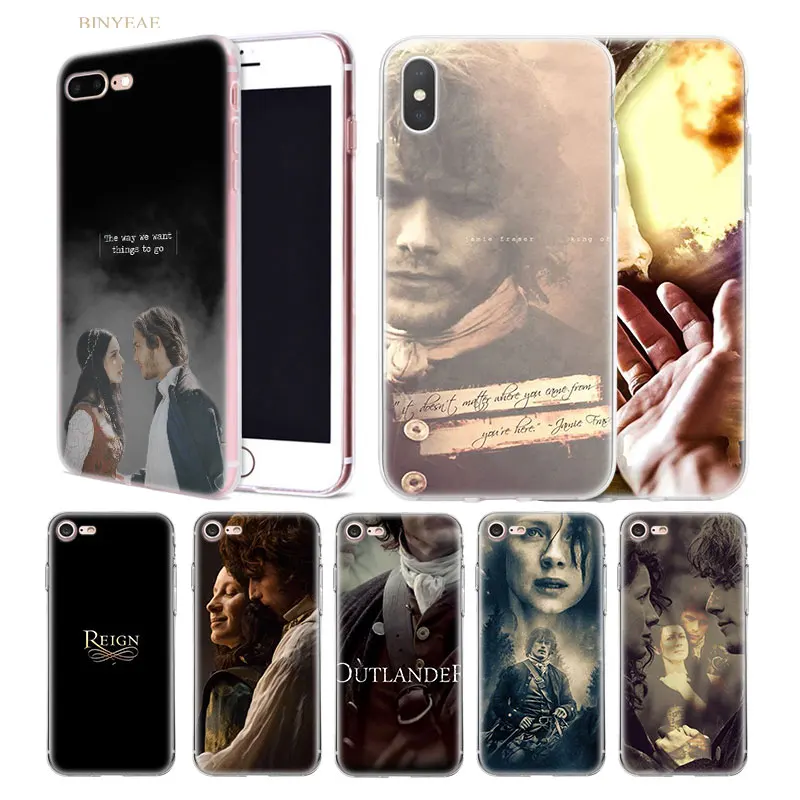 

Movie Case for iphone X XS XR XS Max 7 7S 8 Plus 10 5 5SE 5C 6 6S Soft Silicone Fitted Coque Capa Cover Shell OUTLANDER Tv Shows